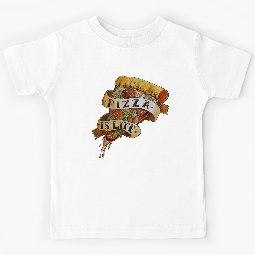 Pizza is Life Kids T-Shirt 140