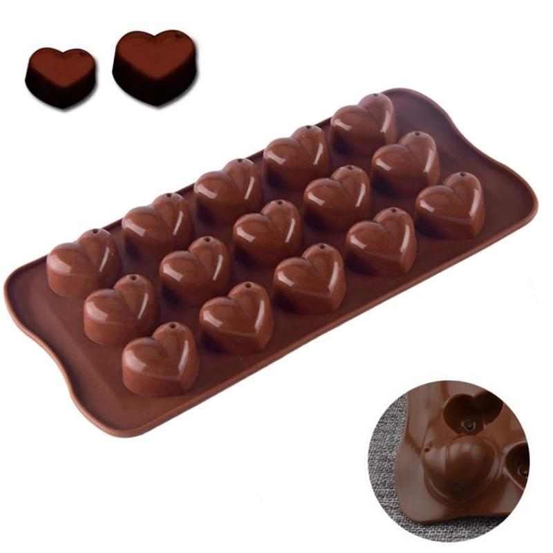 Buy Love Heart Silicone Mold 15 Chocolate Molds Fondant Patisserie Candy Bar Mould Cake Mode Decoration Kitchen Baking Accessories At Affordable Prices Free Shipping Real Reviews With Photos Joom