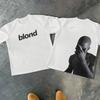 Rapper Frank Retro Grafica Maglietta Unisex Hip Hop Oceano Album Abbigliamento Magliette Y2k Unisex Biondo Moda Cotone Oversize Maglietta