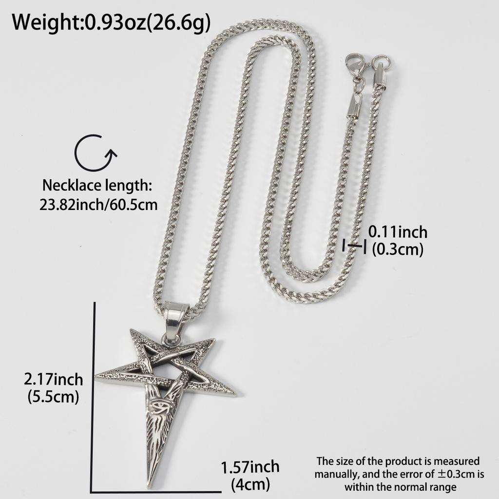 Mjolnir Pendant Necklace Stainless Steel Viking Thor Hammer Norse Mythology Gothic Jewelry Black Gift
