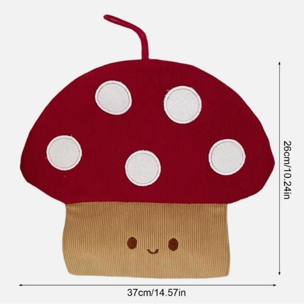 Mushroom Tissue Box Cover Simple Creative Cartoon Tissue Holder Organizer for Kitchen Living Room Bathroom Bedroom Home Decor