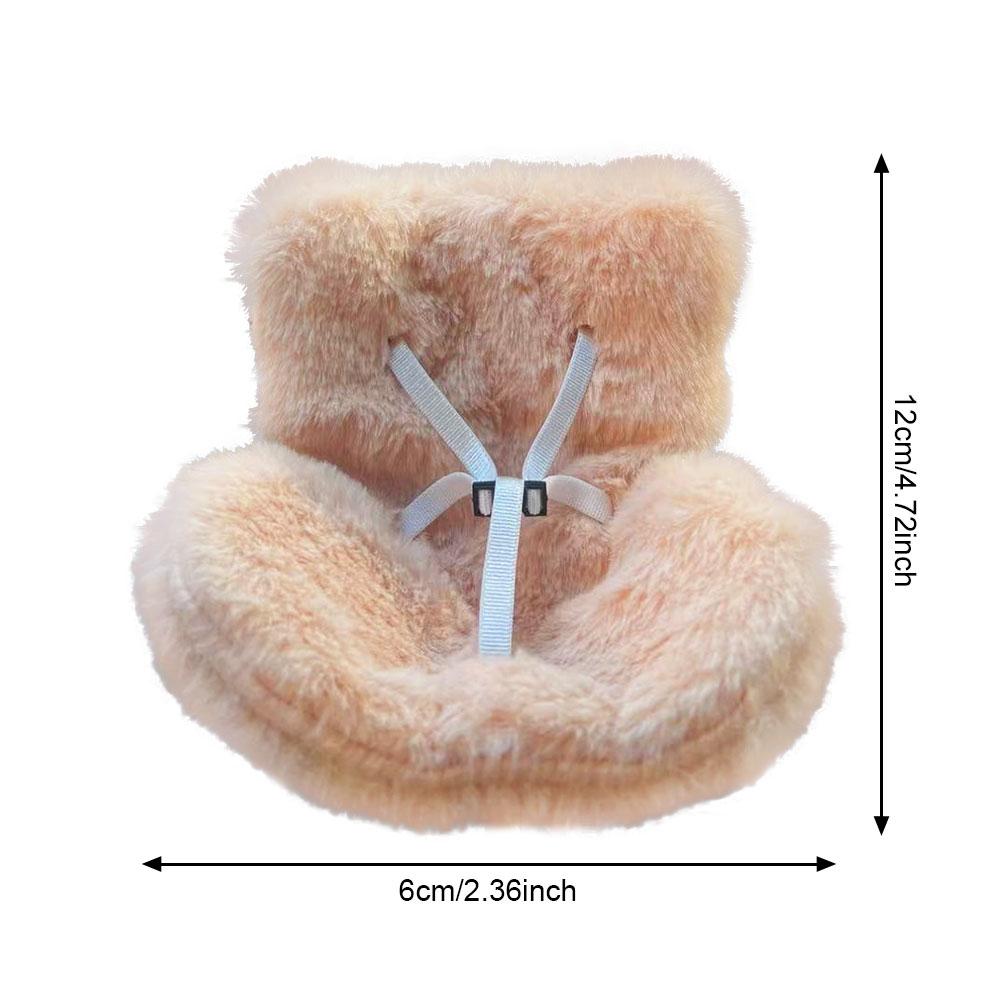 For Kawaii 17cm Labubu Doll Safety Seat Car Air Outlet Decoration Mini Plush Doll Accessories Plush Chair Car Interior Ornament