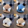 Baby Boy Cartoon Cotton Cap With Breathable Short Brim For Autumn Outdoor Wear