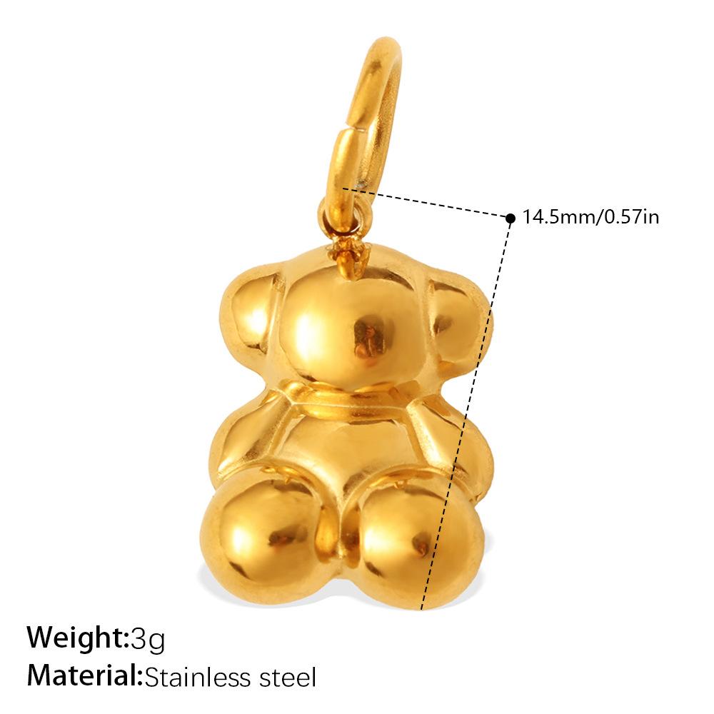 Exquisite Small Animal Series Pendant Stainless Steel Rhinestone Zircon Elephant Butterfly Diy Accessories