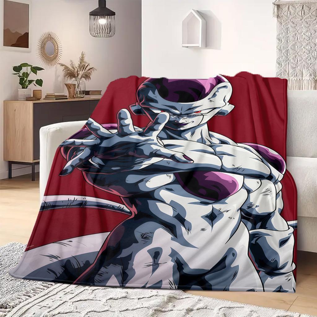 Frieza Print Blanket Warm Comfortable Flannel Blanket Suitable for Bedrooms,Sofas, Beds,Chairs,Travel 36