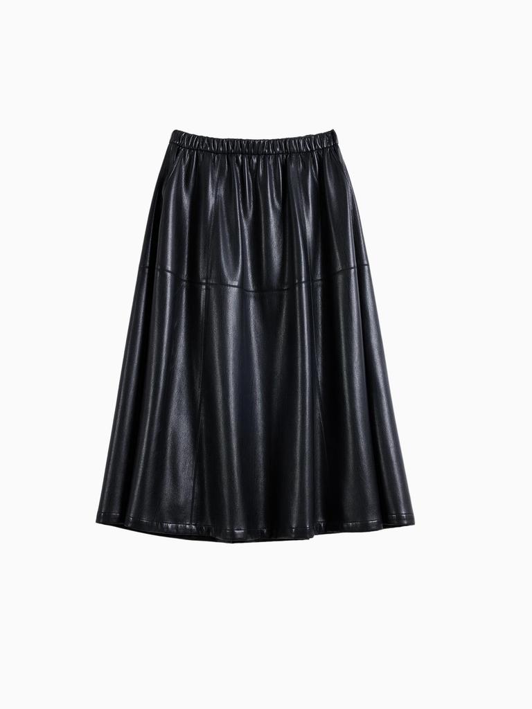 Women's Spring A-line Elastic Waist Casual Half Skirt - Slimming, Versatile, and Flaw-Hiding for Commute Wear