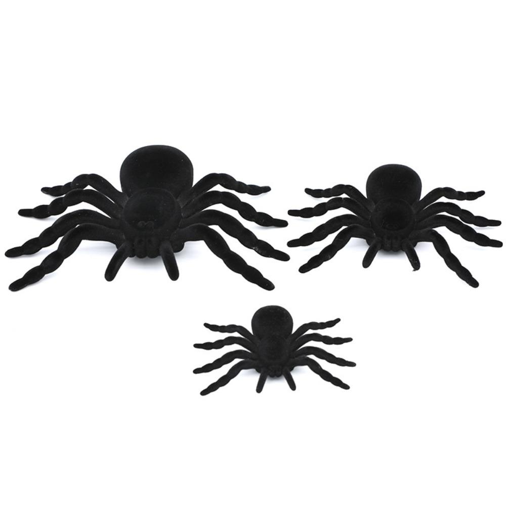 Halloween Plush Spider, Fluorescent Spider, Black Spider, Scene Decoration Props, Haunted House Prank Gifts