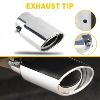 Rear Exhaust Pipe Tail Auto Muffler Car Tip Stainless Universal Steel Chrome