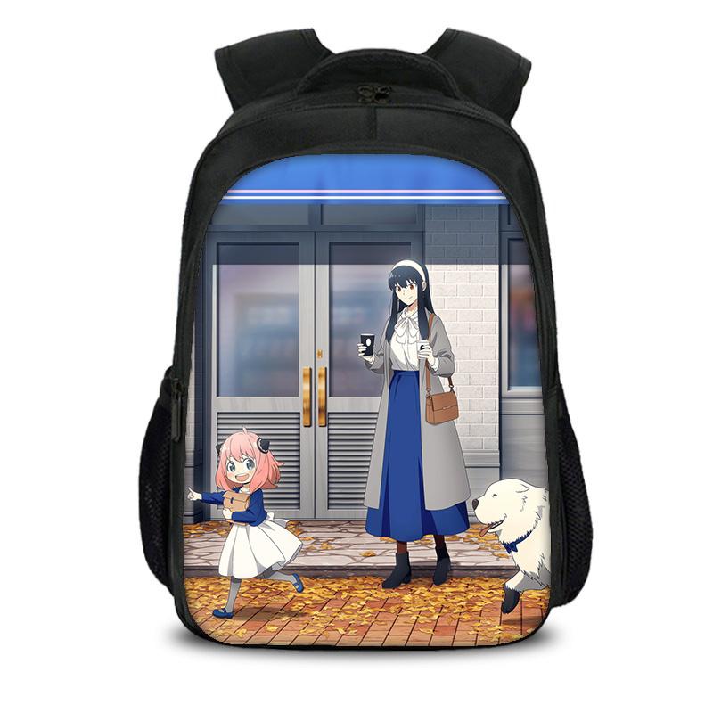 SPY×FAMILY Double Layer Backpack Durable, Trendy, Versatile, Large Capacity Cartoon School Boy and Girl Birthday Best Gift