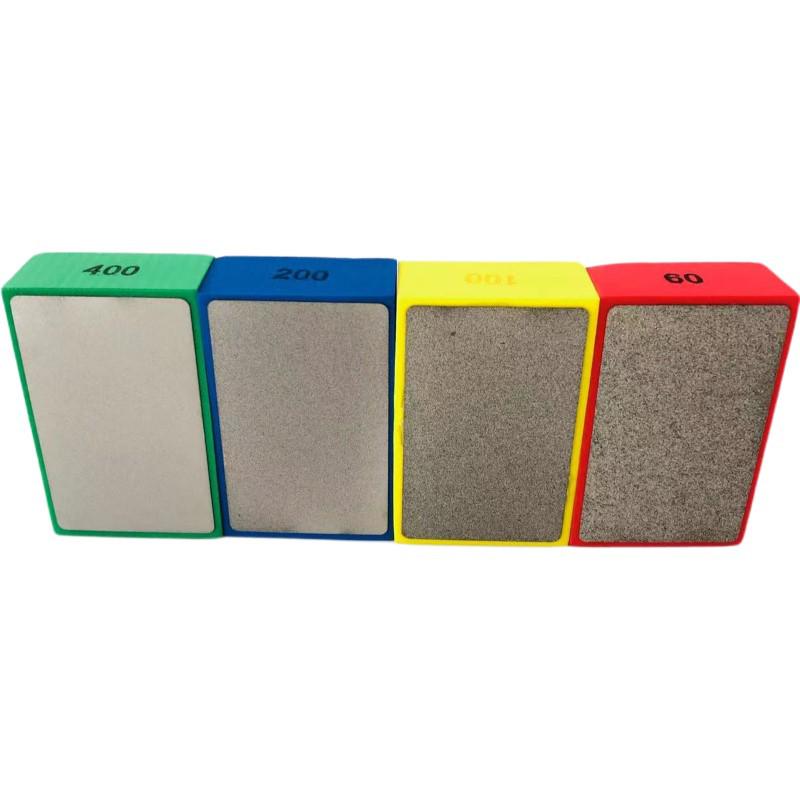 Electroplated Diamond Handheld Grinding Polishing Block for Tile, Glass & Stone - 90x55mm