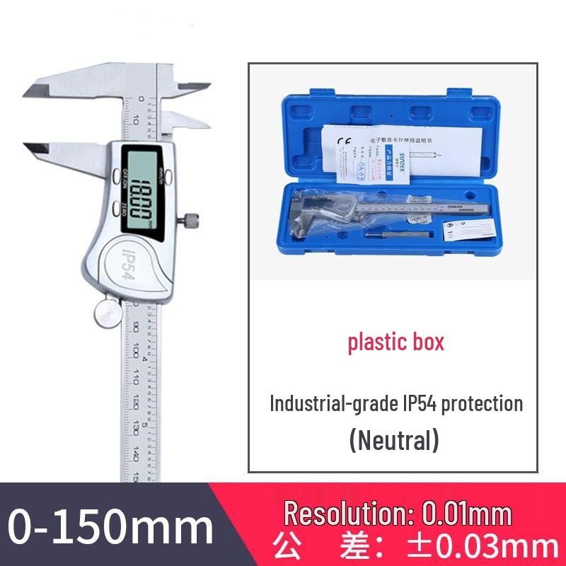 

Высокоточный брызгозащищенный цифровой штангенциркуль, 0-150/200/300 мм, нержавеющая сталь