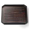 Japanese Modern Akebono Pattern J-kitchens Placemat, Tray, Style, Wooden, 9-inch Square, Corner-Cut,