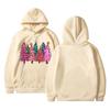 Women's Sweatshirts O-neck Long Sleeve Christmas Printed Top Solid Color Hoodie