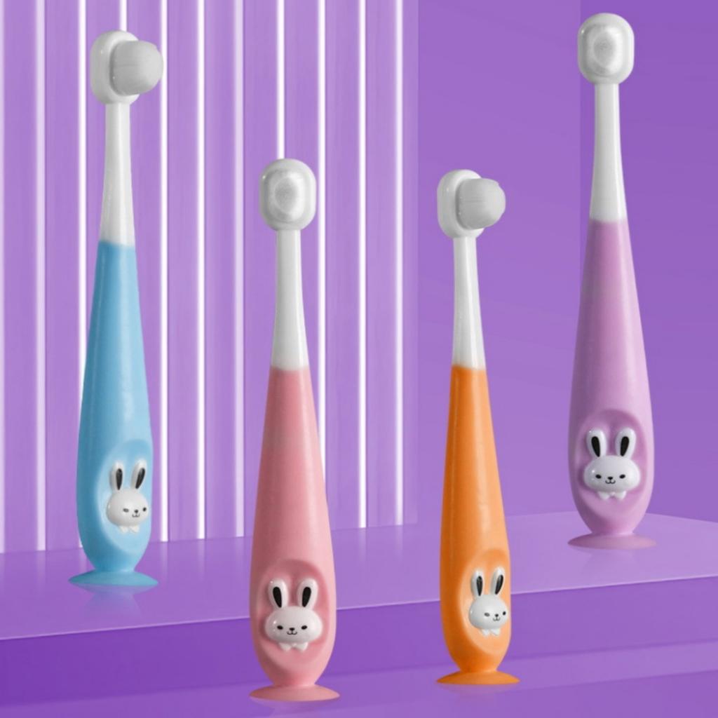 1 Pieza Cepillo de Dientes Infantil con Millones de Cerdas Nano Ultra Fino Suave para Niños Cepillo de Dientes Lindo de Dibujos Animados Para 2-12 Años