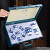 Blue and white kung fu tea set, a complete set of gift boxes, ceramic retro full set of gifts, souvenirs, high-end sense of light luxury, high-end