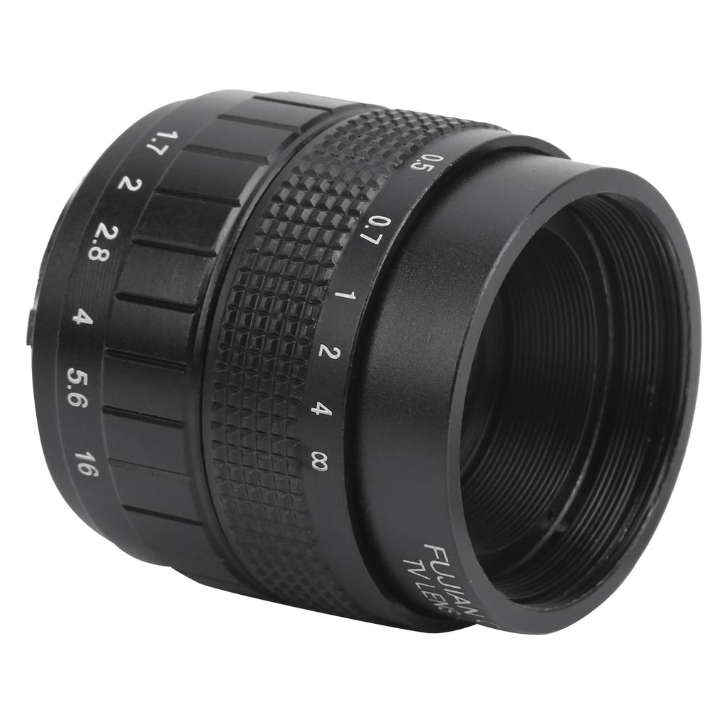35mm F1.7 C Mount Television TV Film Fixed Focus Mirrorless Camera Lens Accessory