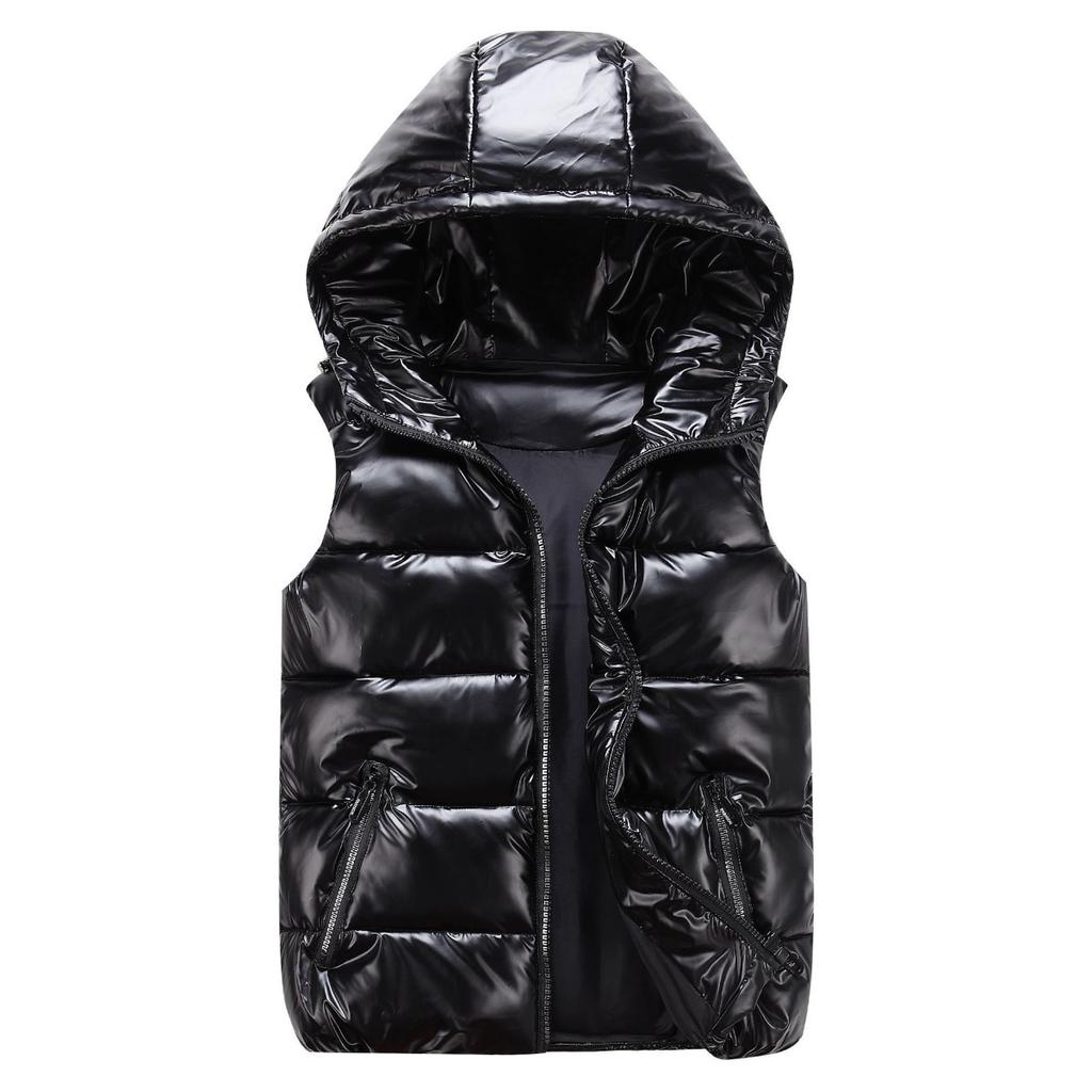 Parent Child Outfit, Cotton Vest, Winter New Style, Shiny Cotton, Shoulder Cotton Vest