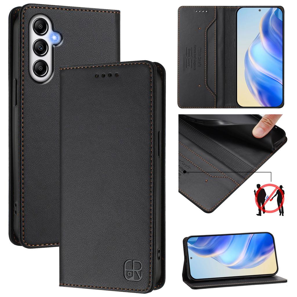 Kožené pouzdro pro Samsung Galaxy A54 5G RINACASIS RC01 Kryt na telefon s RFID blokující peněženkou a stojánkem