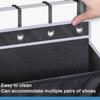Versatile 8 Level Over Door Shoe Holder Footwear Hanger with Large Pocket Space Saving Shoe Organizer for Closet