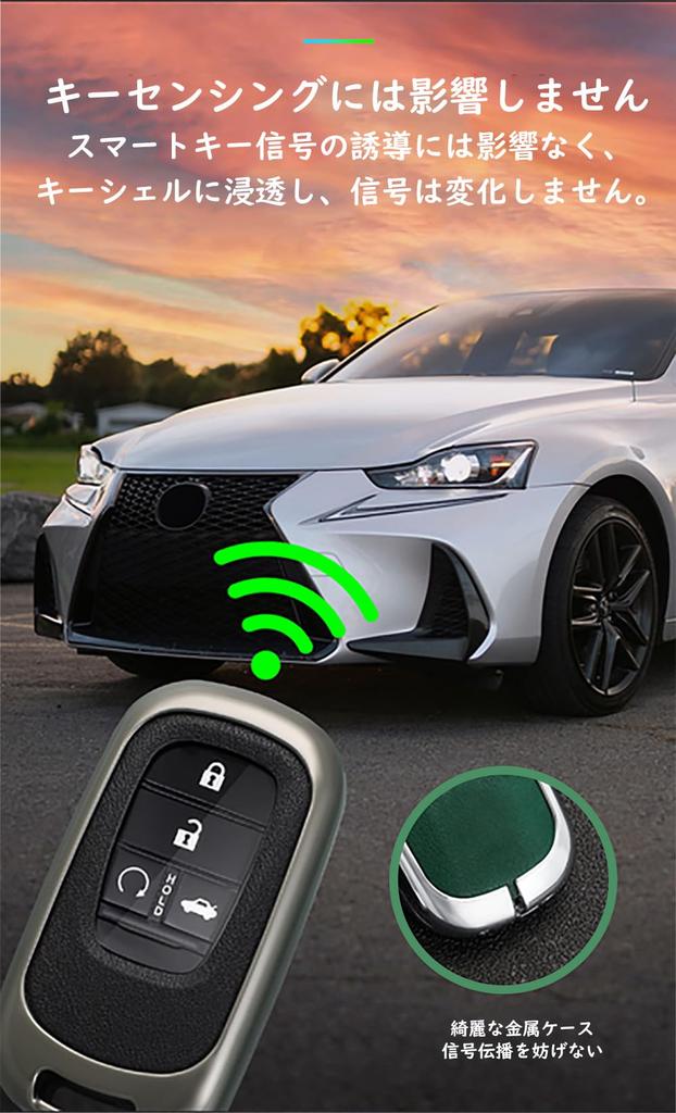 SANRILY Honda Smart Key Case, Key Holder, Key Cover, Key Protection, Compatible with Honda,