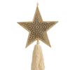Wooden Material Ramadan Ornaments Moon Shape Star Shape Hanging Decor Hollow Mesh Tassel Design Muslim Decor Ramadan Celebration
