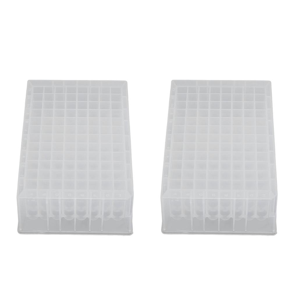 10Pcs Deep Well Plate 96 Wells 2.2ML PP Plastic Laboratory Storage Microplates 41mm Height