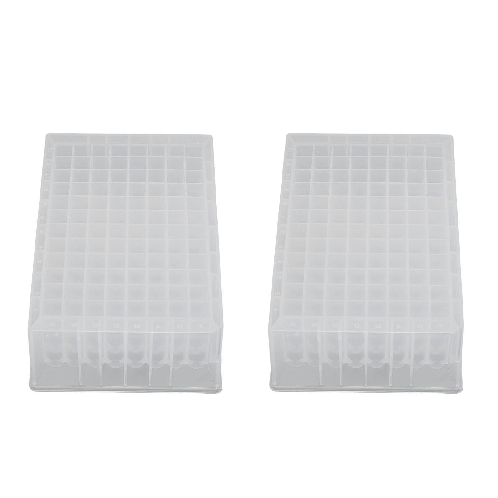 

10 шт. Глубокие лунки 96 лунок 2,2 мл PP Пластиковые лабораторные микропланшеты для хранения высотой 41 мм