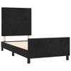 Bed Frame with Headboard Black 90 x 200 cm Velvet