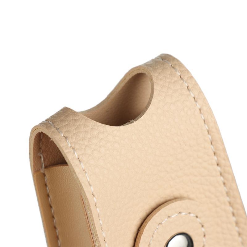 PU Leather Hand Sanitizer Holder with Metal Keychain Empty Refillable Bottle Perfect Small Gift for Friends