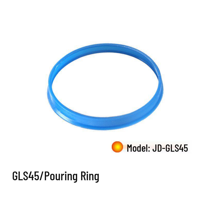 

GL45 Leak-Proof Reagent Bottle Cap with 43mm Rubber Stopper, PP Blue Pouring Ring, and Gasket Washer