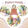 Artificial Flower Garland And Silk Leaves, Decorative Hanging Wreath for The Front Door, Party