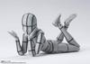 TAMASHII NATIONS Barevná 135mm malovaná pohyblivá figurka SHFiguarts Body-chan -Wire Frame- (Gray Ver.) Cca. PVC a ABS