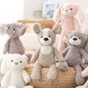 Super Morbido Gambe Lunghe Giocattolo per Calmare il Bambino Coniglio Rosa Orsetto Grigio Cane Elefante Unicorno Peluche Bambola Giocattoli Per Bambini