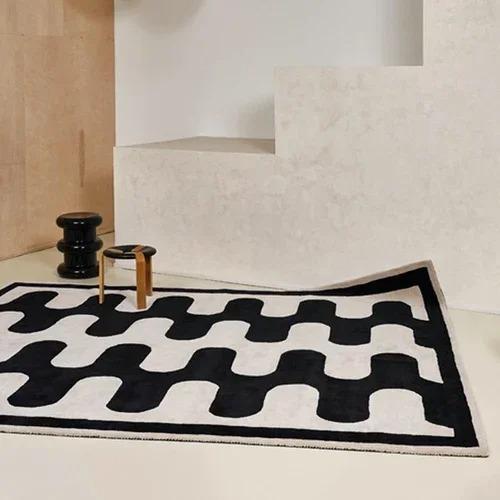 Checkerboard Series Print Carpet for Bedroom Chair Living Room Washroom Floor Mat Washable Dining Room Bedroom Decor Floor Rug