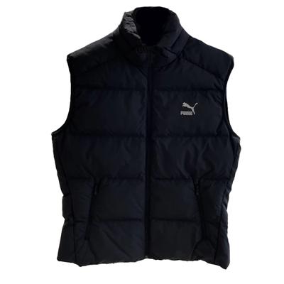 Stehkragen Lässige Vielseitige Gesteppte Weste Unisex Westen Schwarz 538607-01