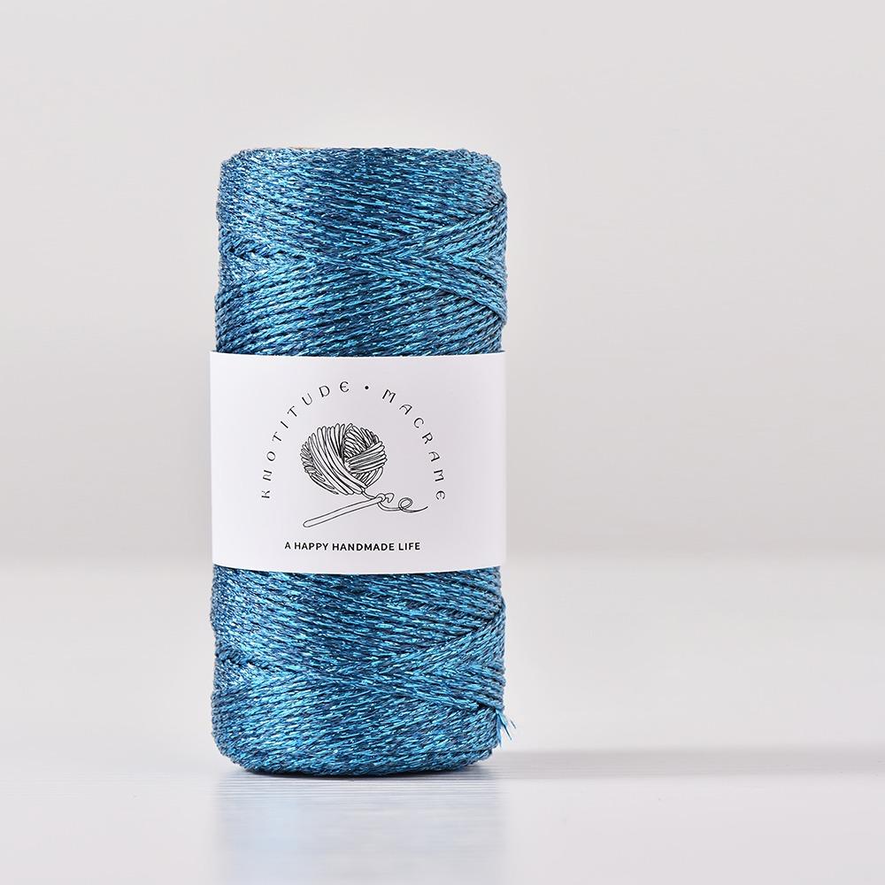 DIY Handgemacht Glitzer Gold Silber Schnur Faden Stricken Häkeln Handgewebter Draht Nähzubehör