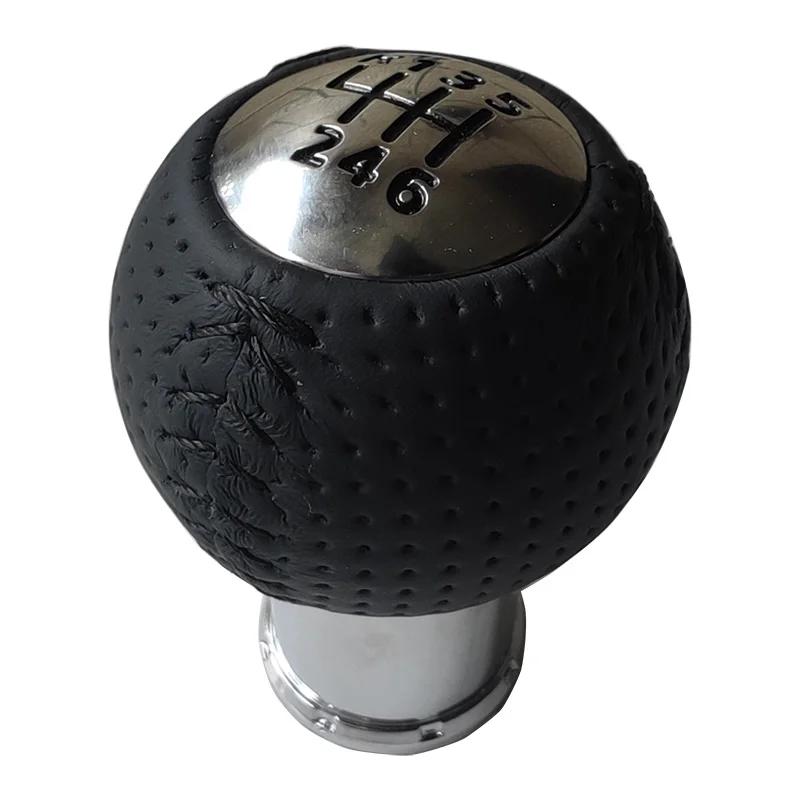 New 6 Speed For Mazda MX-5 MX5 Gear Shift Knob Perforated Leather Gear Ball