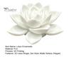 Meditation Room Decor 3D Printed Lotus Figurine, Elegant Incense Holder, Zen Oriental Aesthetic Ornament Style Table for Tea Yoga Space