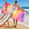 Rainbow Beach Sunset Towel Beach Towel Quick-drying for Travel Outdoor Sports Jogging Beach and Swimming