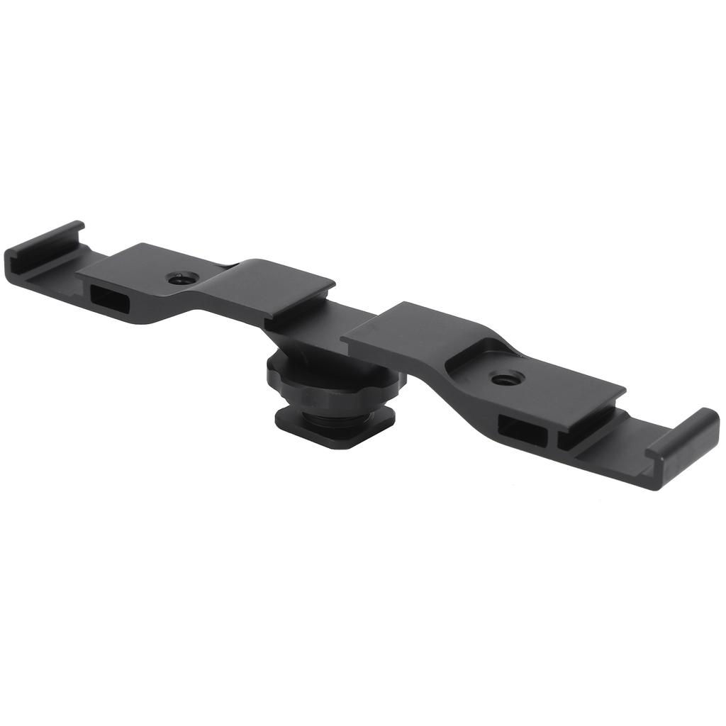 Aluminum Alloy Cold Shoe Extension Mount Bar Bracket for Camera Fill Light Microphone