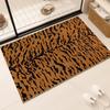 Classic Tiger Pattern Soft Diatomaceous Earth Absorbent Floor Mat, Strong Non-Slip Mat for Bathroom, Thickened Bathroom Foot Mat