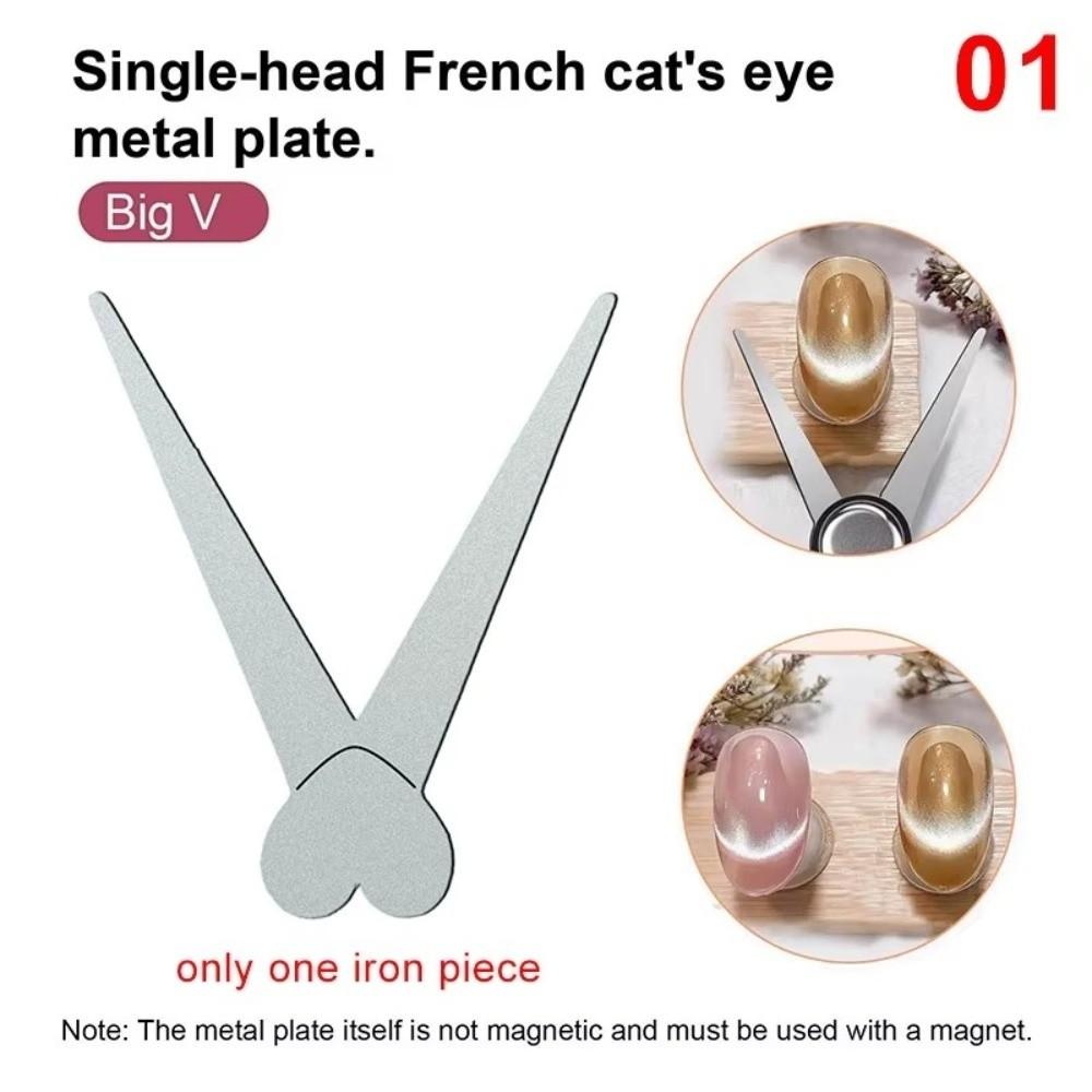 3D Effect Cat Eye Magnet V-Shaped Design Heart Shape French Cat s Eye Tool Super Strong Magnetic Single Head