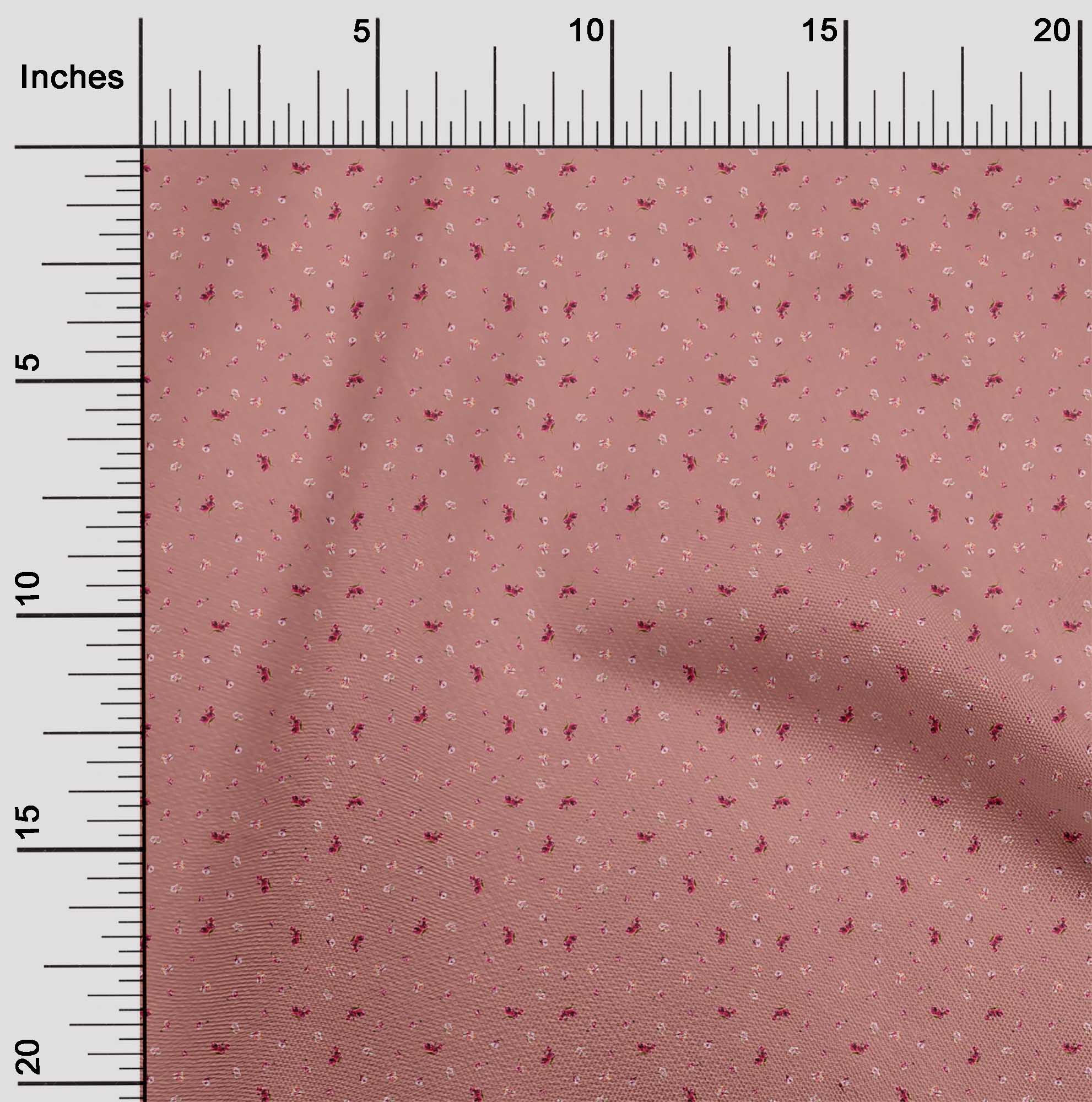 

oneOone Cotton Flex Fabric Leaves & Flower Floral Print Fabric BTY 40 Inch 42 Inch Wide - Viscose Chiffon зелений