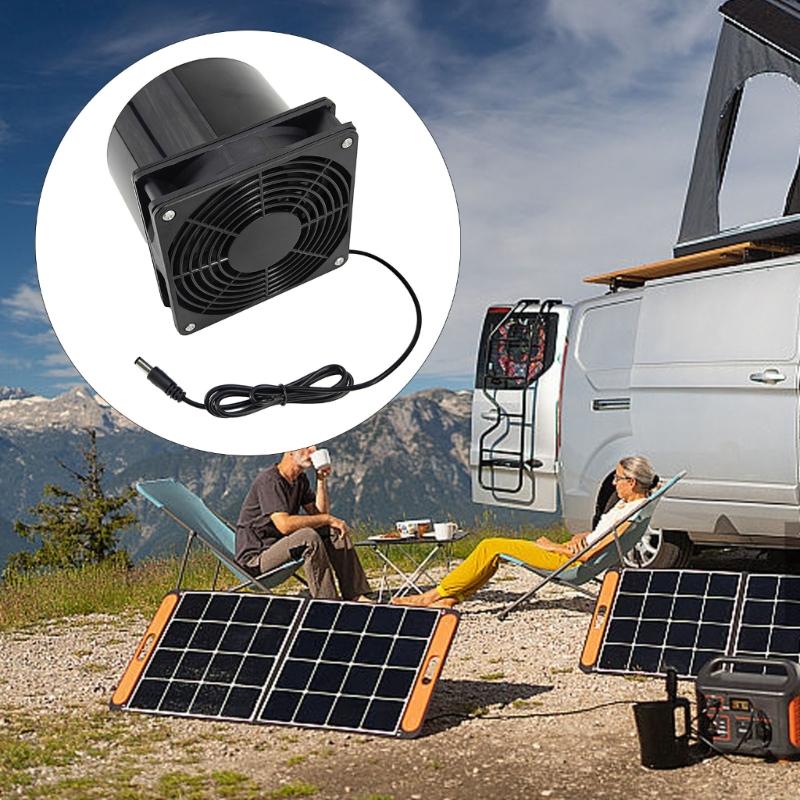 12V  Exhaust Fan Air Extractor for Office Outdoor Dog Chicken House Greenhouse Waterproof