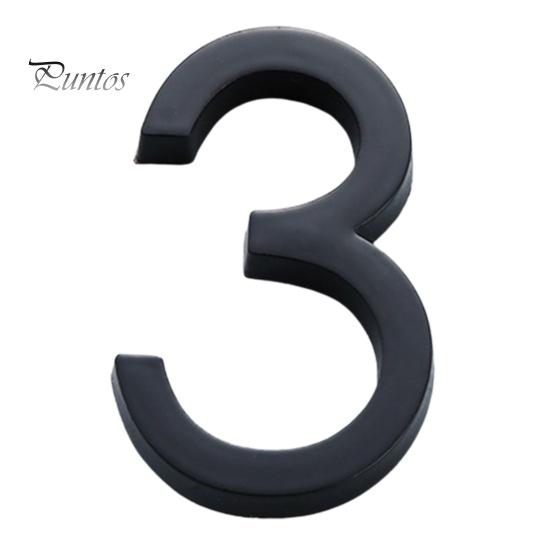 Modern 3D House Numbers Heavy Duty Rust-proof Simple Installation Modern House Address Numbers for Outside Home Front Door