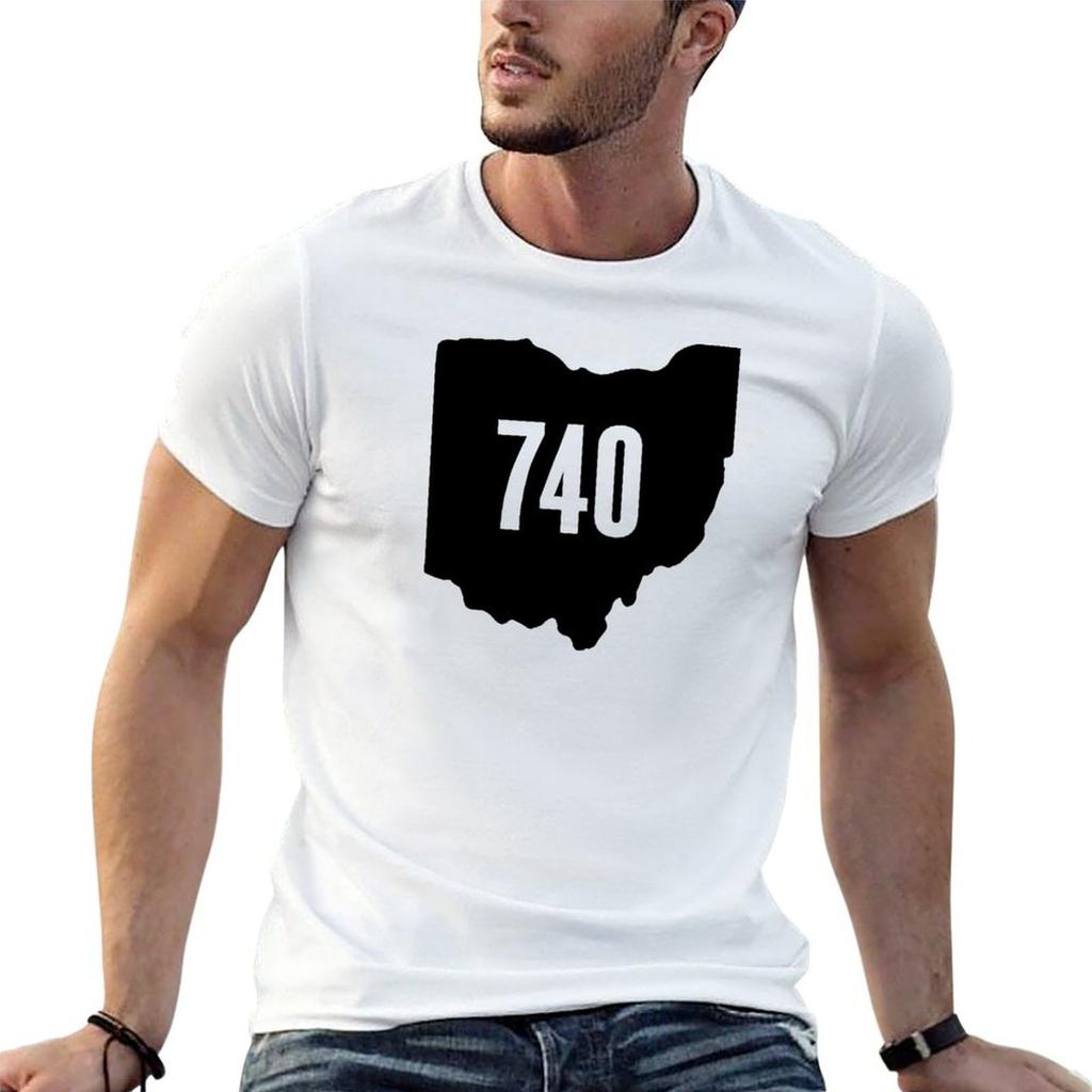 Ohio 740 Black T-Shirt Man Graphic T Shirt T Shirt Print Man T Shirt Designer T-shirt
