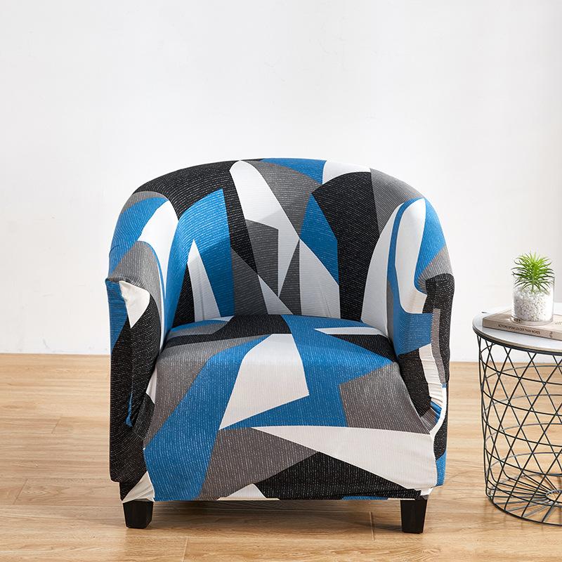 

Milk Silk Printed Curved Small Sofa Cover with Irregular Shape, Suitable for Small Cafe Seating Chairs, Suitable for All Seasons