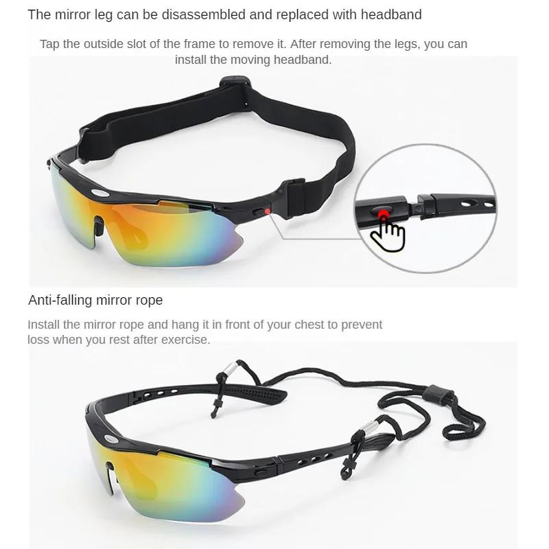 Óculos Miopia Hipermetropia Removível 5 Proteção UV 400 Lente Terno Atividades ao Ar Livre Ativo Ciclismo de Estrada Bicicleta Passeio de Bicicleta SolÓculos de Sol Pesca Su