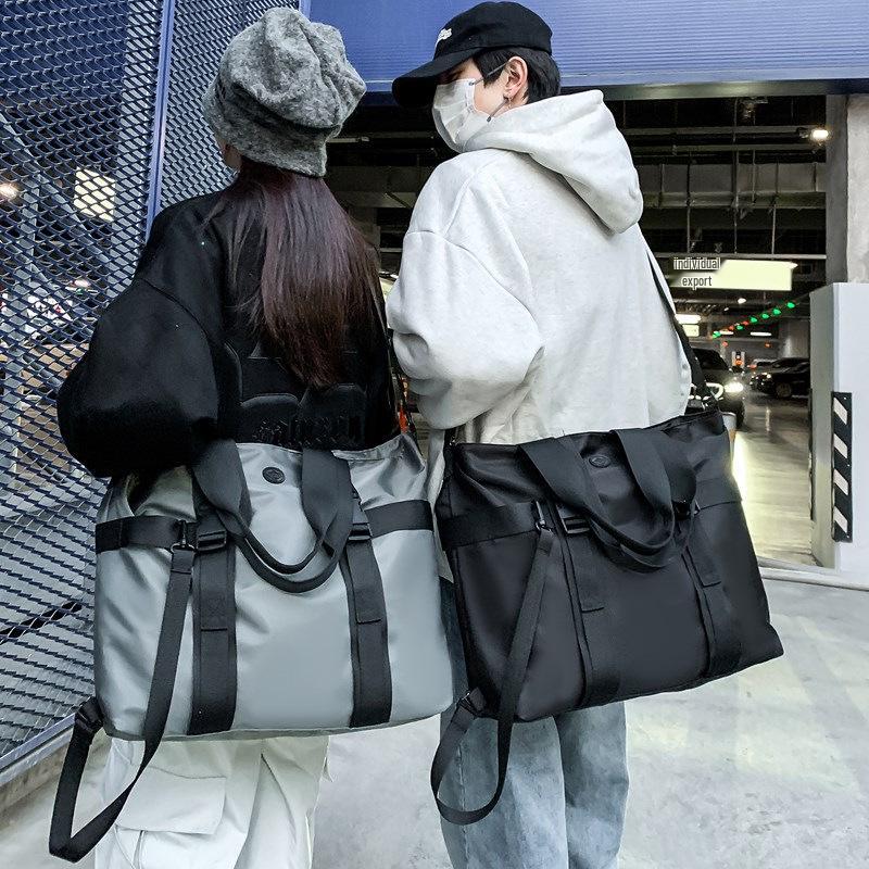 Men's Large Capacity Messenger Bag: Functional Backpack & Shoulder Tote for Laptop and Travel