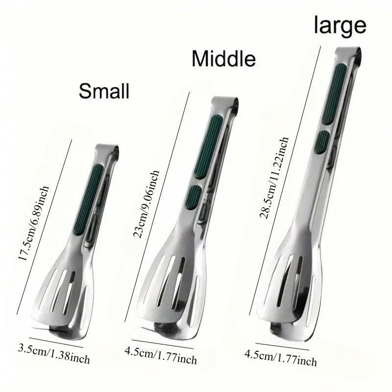 Non-Slip Stainless Steel Food Tongs Meat Salad Bread Serving Clip Barbecue Grill Buffet Clamp Cooking Tools Kitchen Accessories